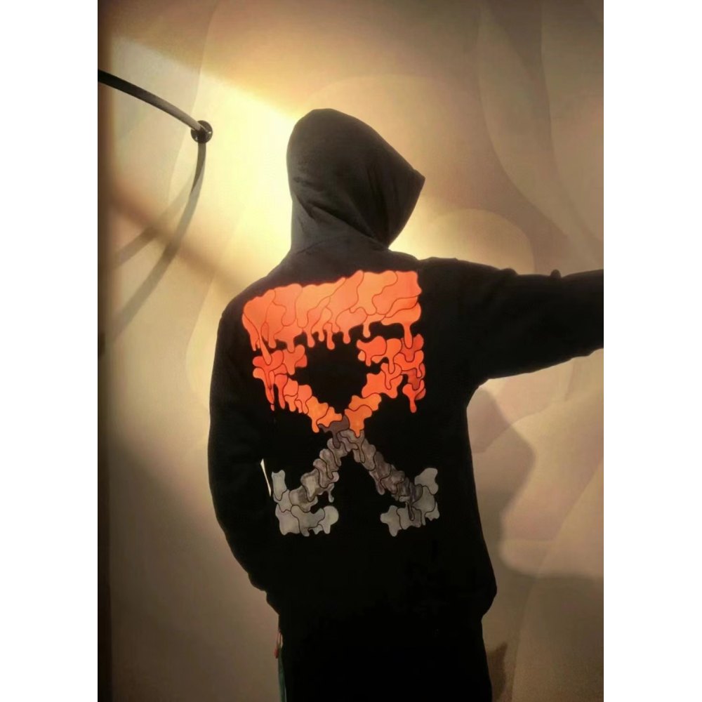 DDKicks Off-white OW red gray melting arrow hoodie