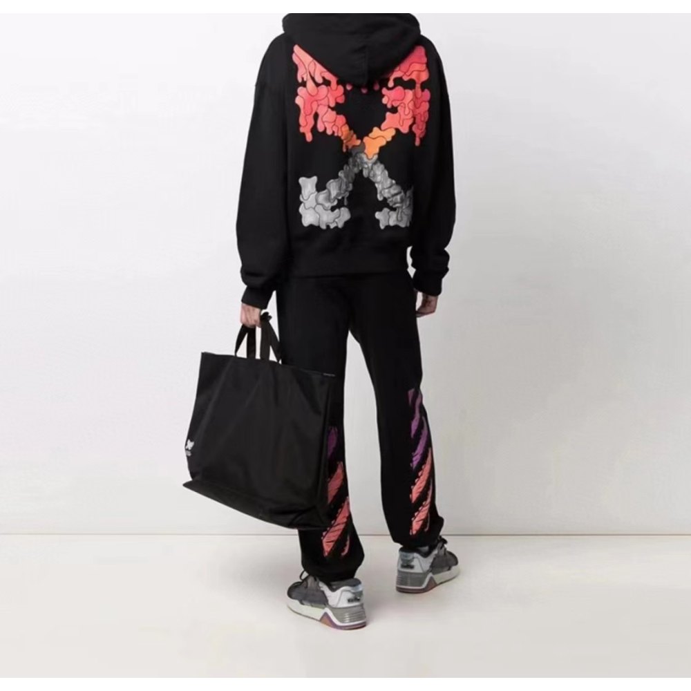 DDKicks Off-white OW red gray melting arrow hoodie