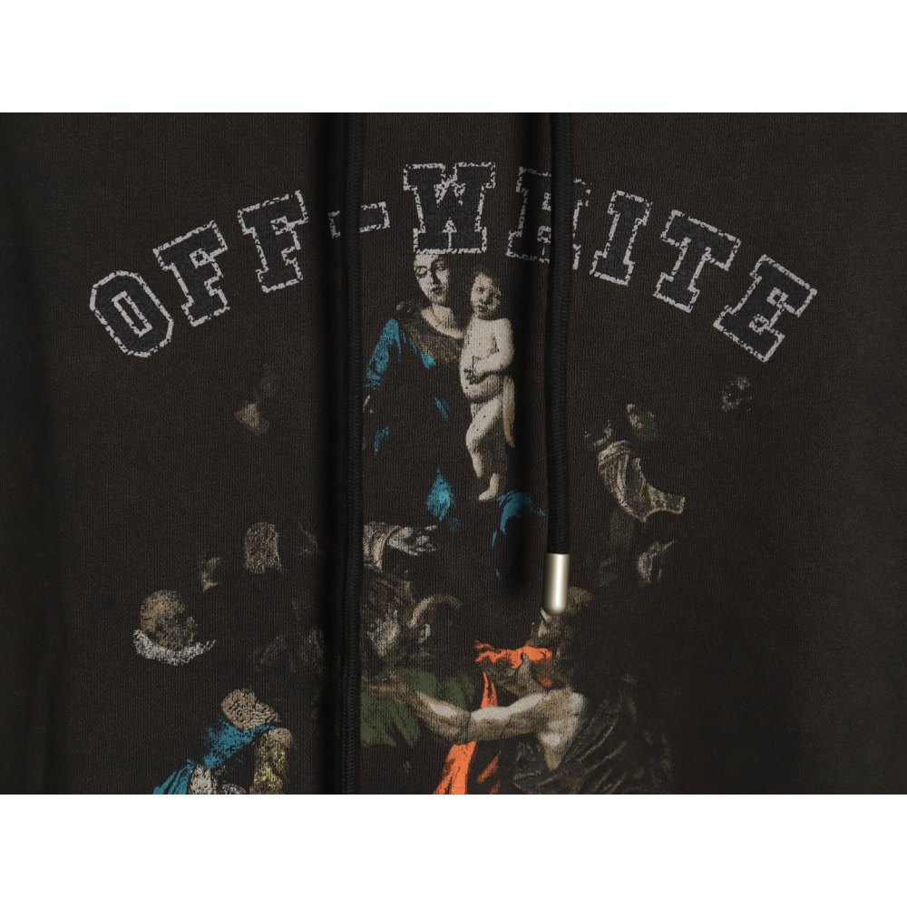 DDKicks Off-white OW Washed Religious Hoodie