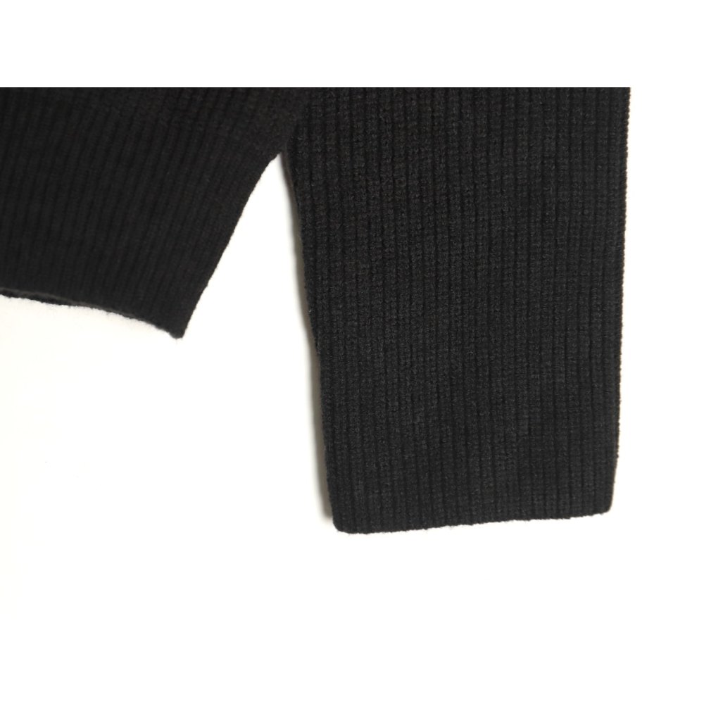 DDKicks Calvin Klein Black  CK large letter jacquard knitted sweater Women's