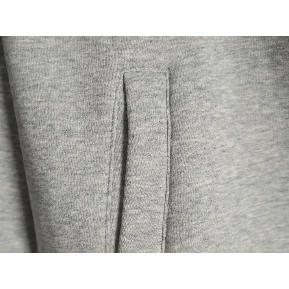 DDKicks Calvin Klein  Grey Embroidered Letter Hidden Button Hooded Sweatshirt Women's