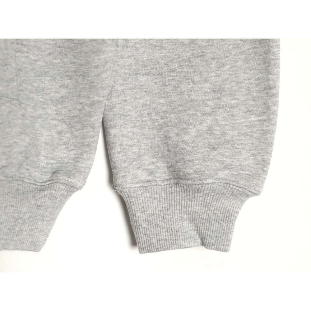 DDKicks Calvin Klein  Grey Embroidered Letter Hidden Button Hooded Sweatshirt Women's