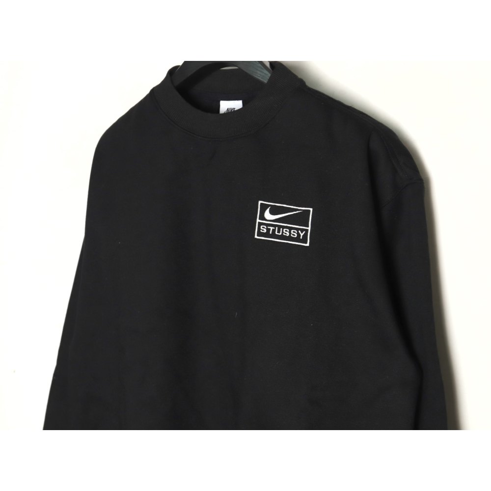 Nike x Stussy Nike Stussy co-branded 23SS plush sweatshirt  Black