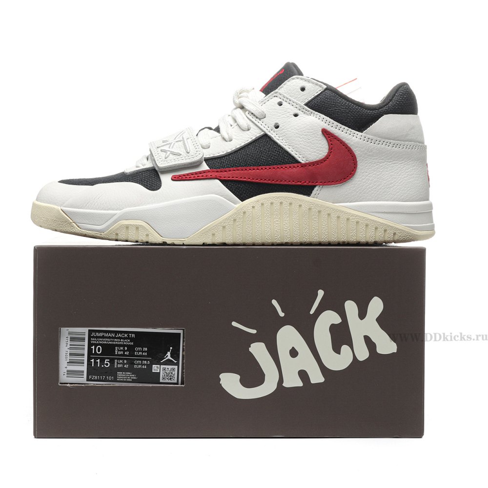 DD  Jordan Jumpman Jack TR Travis Scott University Red