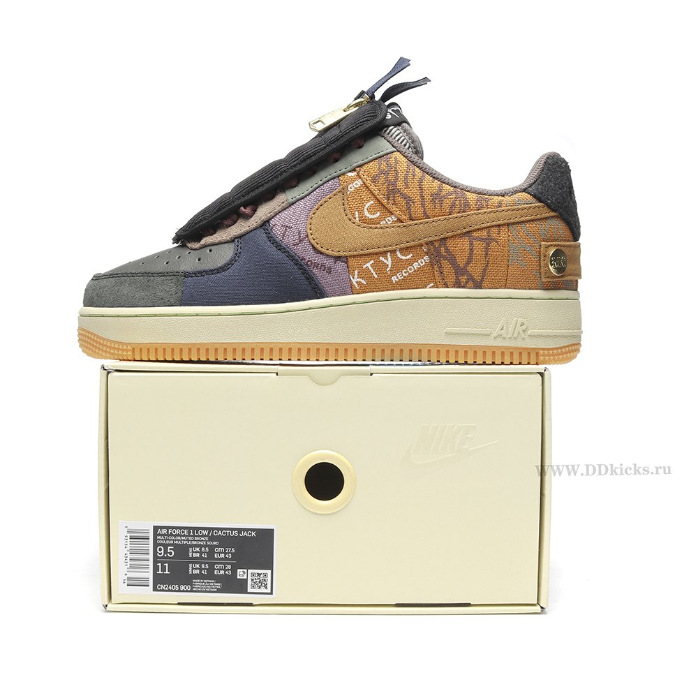 DD Nike Air Force 1 Low Travis Scott Cactus Jack