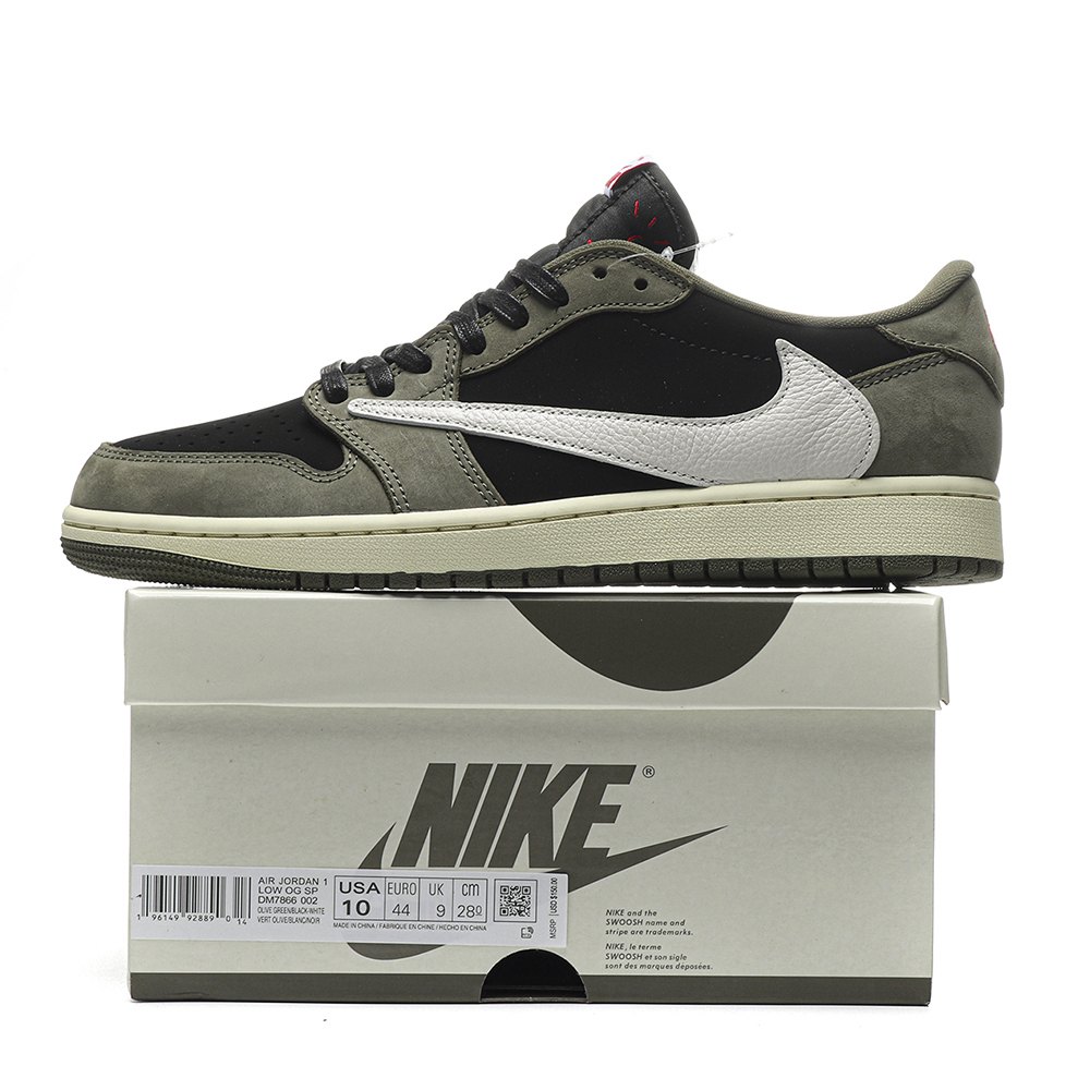 DD Jordan 1 Retro Low OG Travis Scott Black Olive