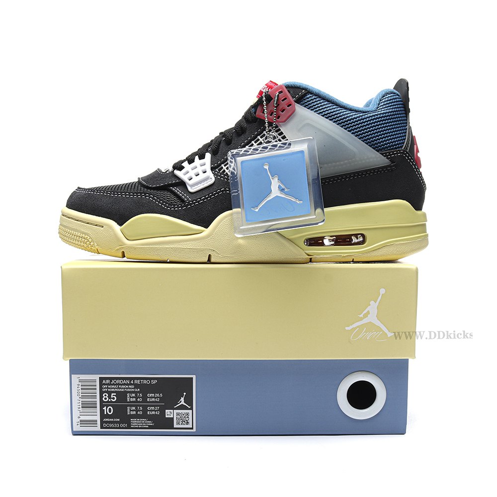 DD Jordan 4 Retro Union Off Noir