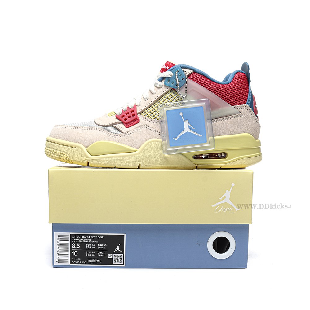 DD Jordan 4 Retro Union Guava Ice