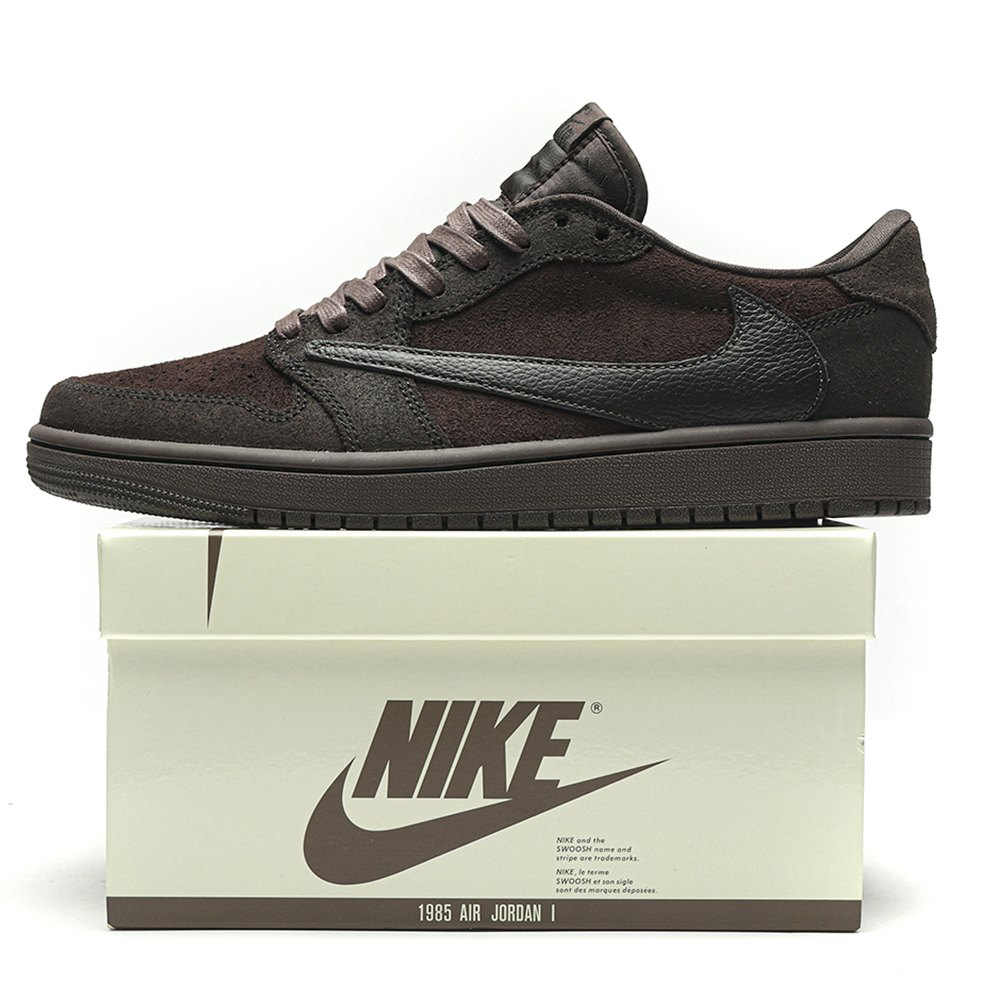 DD  Jordan 1 Retro Low OG SP Travis Scott Velvet Brown DM7866-202