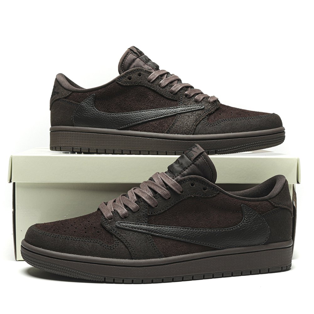 DD  Jordan 1 Retro Low OG SP Travis Scott Velvet Brown DM7866-202