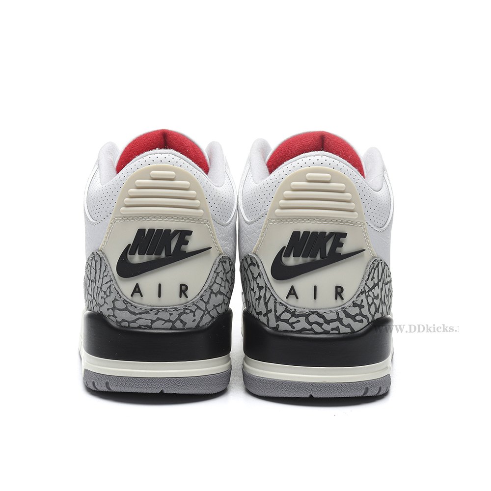 DD Jordan 3 Retro White Cement Reimagined