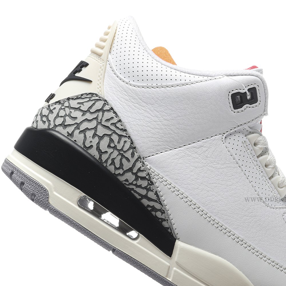 DD Jordan 3 Retro White Cement Reimagined