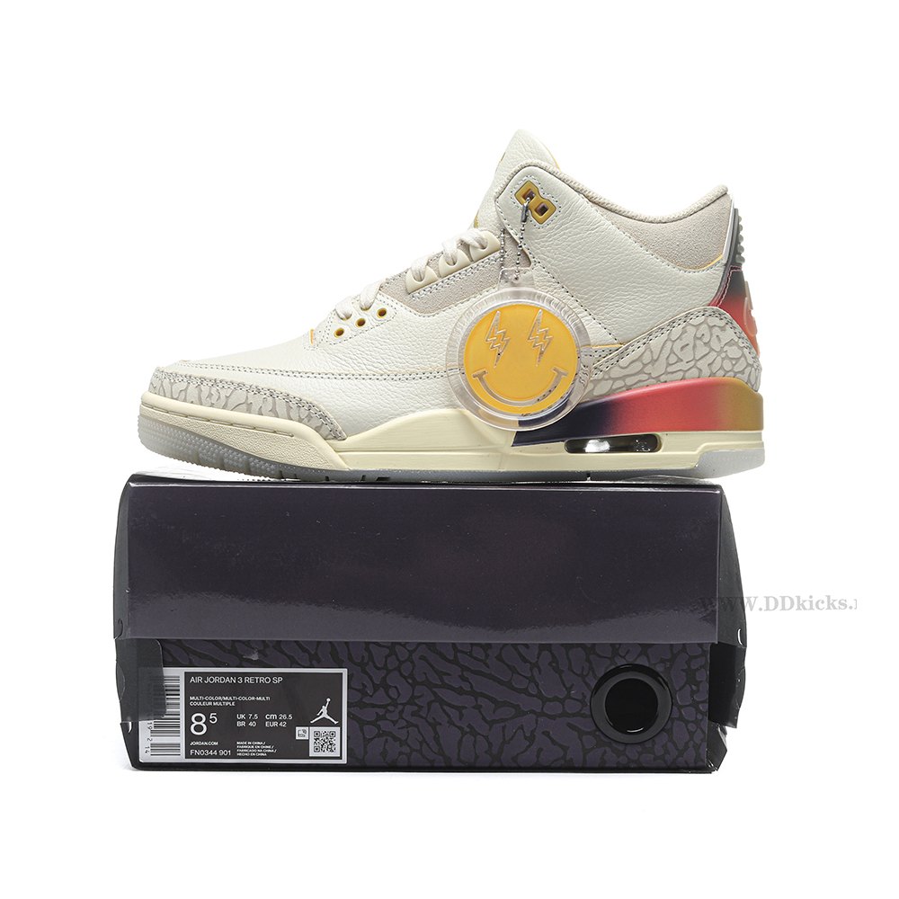 DD Jordan 3 Retro SP J Balvin Medellín Sunset