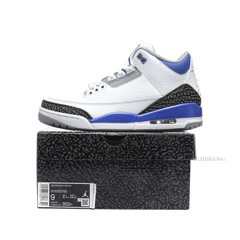 DD Jordan 3 Retro Racer Blue