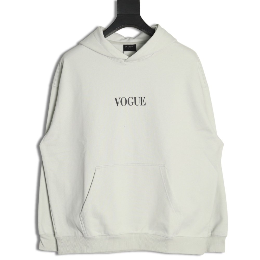 DDBale*ciaga Vogue Co-branded Back Beacon Digital Printed Hooded Sweatshirt