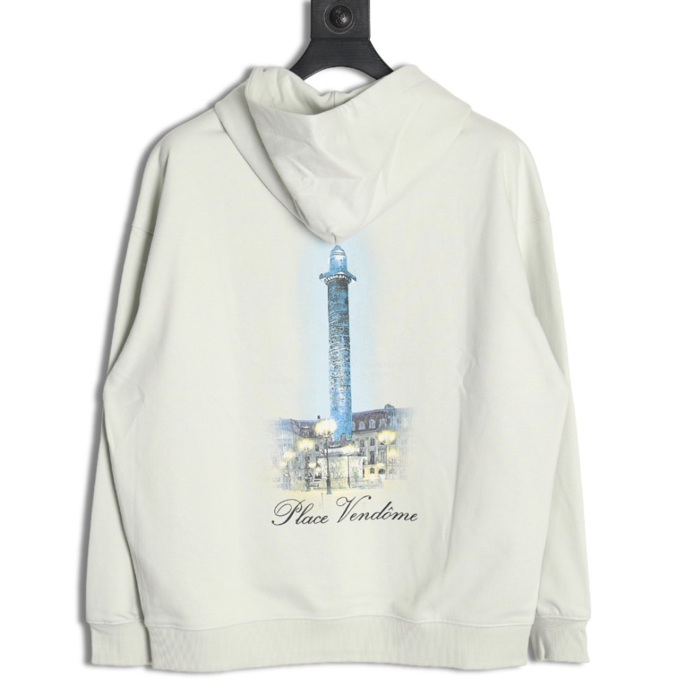 DDBale*ciaga Vogue Co-branded Back Beacon Digital Printed Hooded Sweatshirt