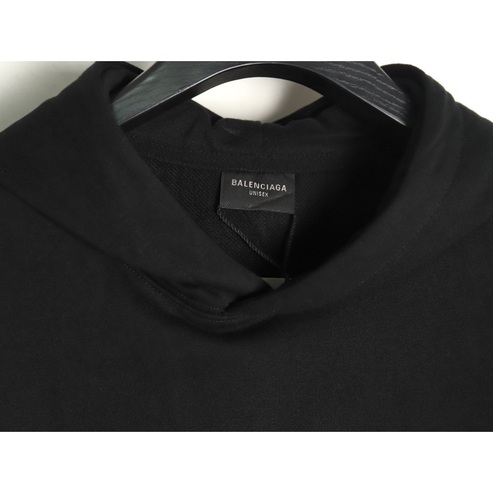 DDBale*ciaga Vogue Co-branded Back Beacon Digital Printed Hooded Sweatshirt Black