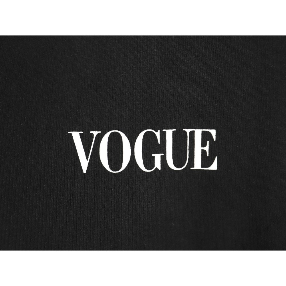DDBale*ciaga Vogue Co-branded Back Beacon Digital Printed Hooded Sweatshirt Black