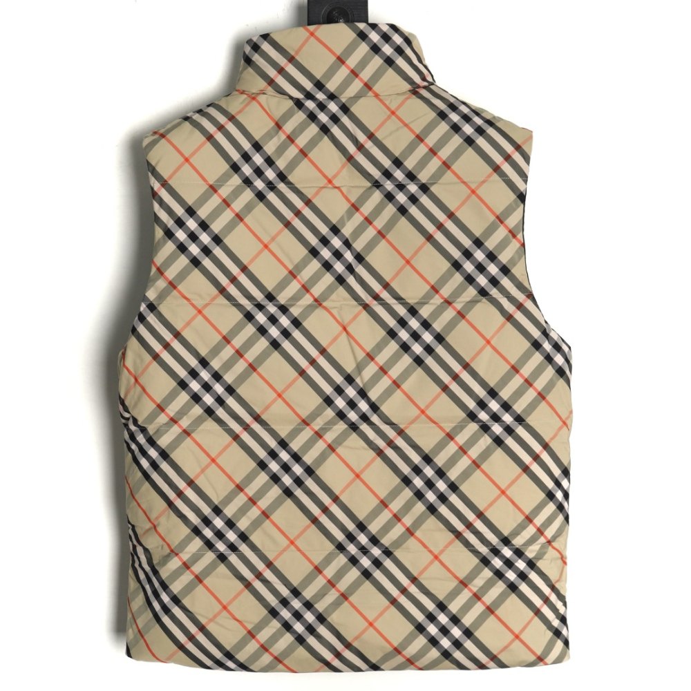 dd bur*berry bbr 24 Di*m*nd checkered down vest on both sides