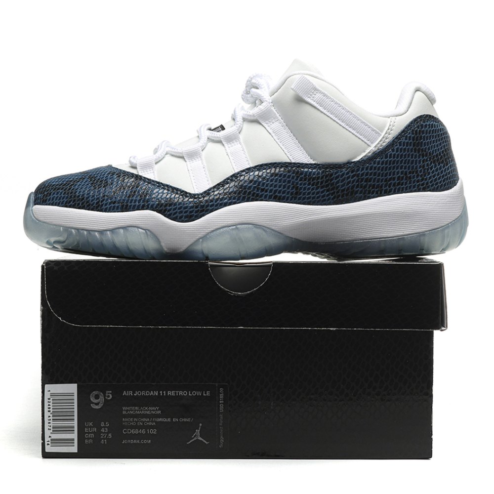 DD Jordan 11 Retro Low Snake Navy