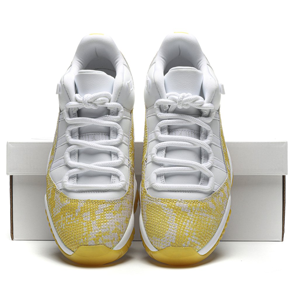 DD Jordan 11 Retro Low Yellow Snakeskin