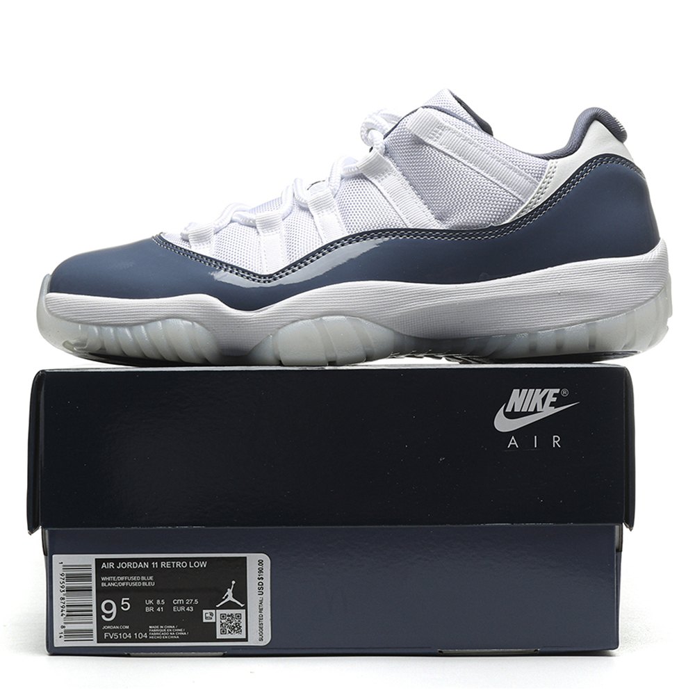 DD Jordan 11 Retro Low Diffused Blue (2024)