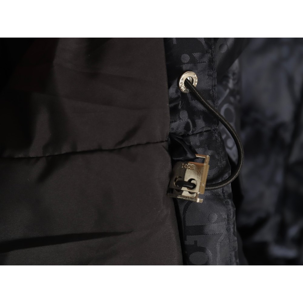 dd D*or D*or* full print dark pattern old flower down jacket dark blue