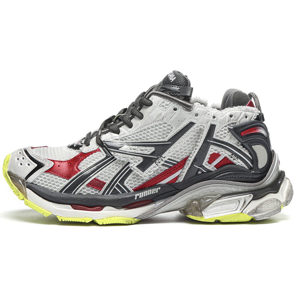 DD Ba1enci*ga Runner Black White Red Neon Yellow