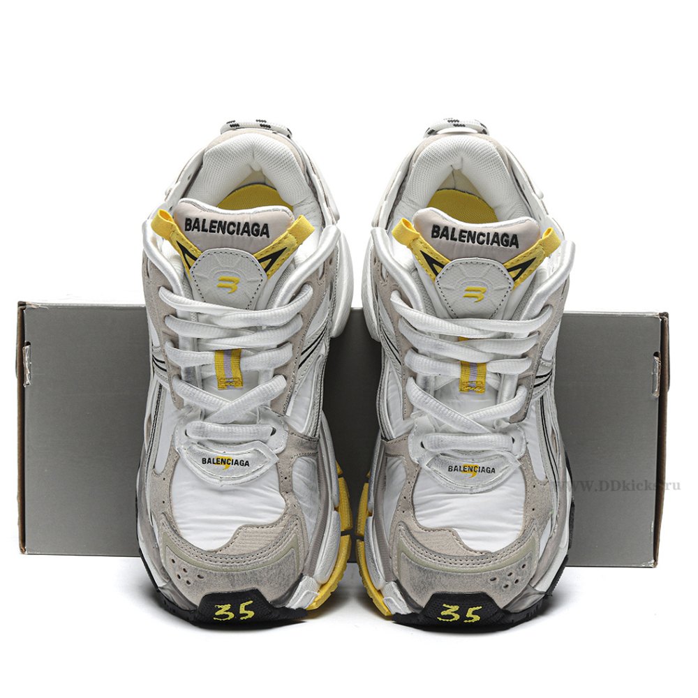 DD Ba1enci*ga Runner Beige Yellow Nylon/Suede