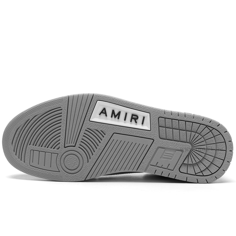 DD DD AMIRI Skel Top Low Grey White