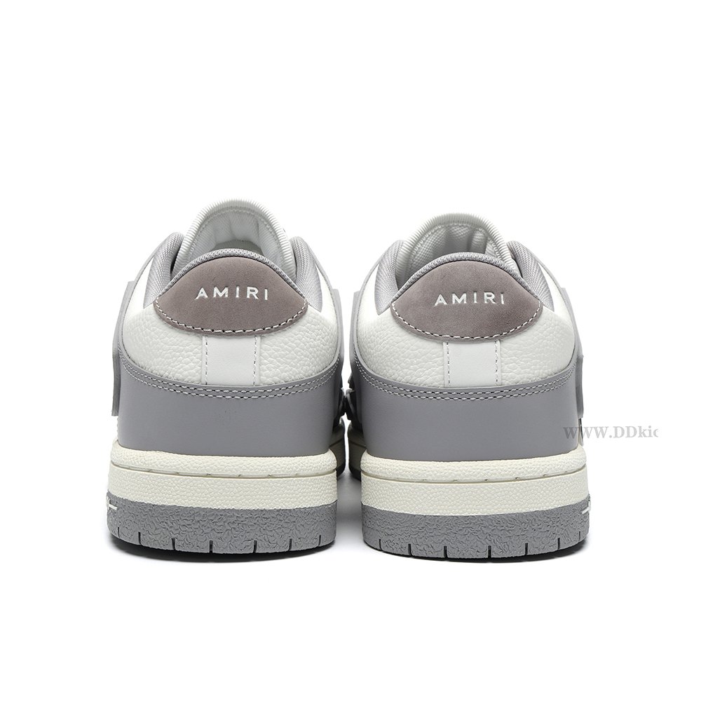 DD DD AMIRI Skel Top Low Grey White
