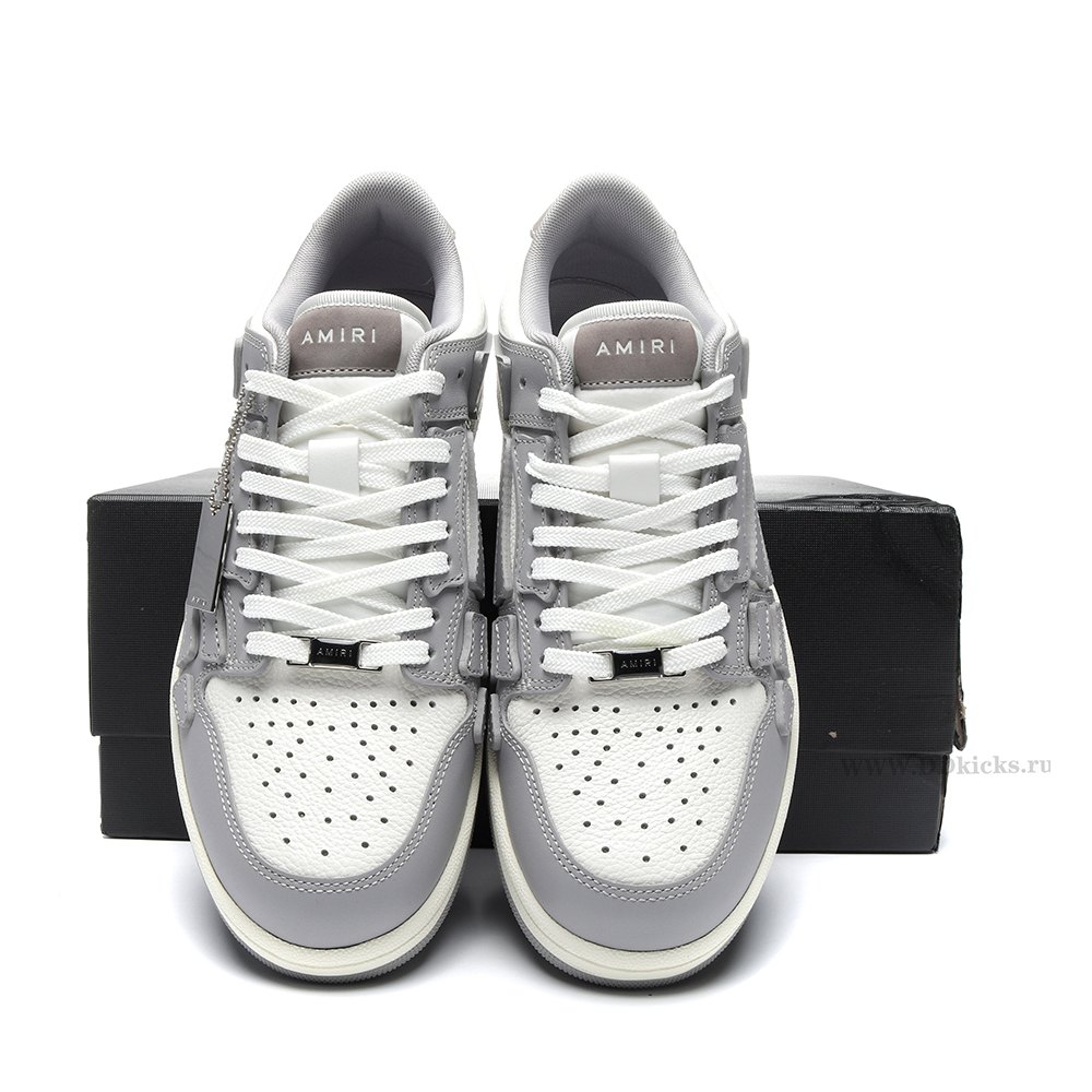 DD DD AMIRI Skel Top Low Grey White