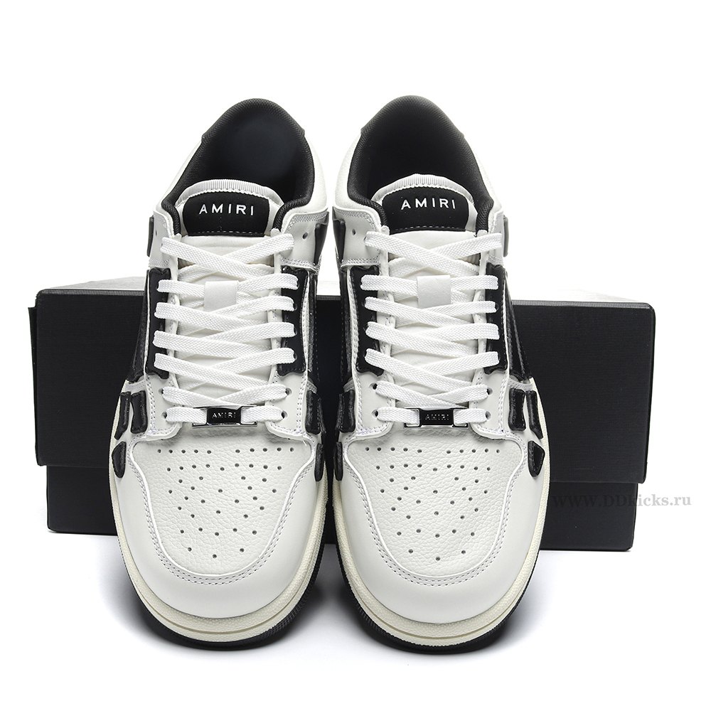 DD Amiri Skel Top Low White Black White