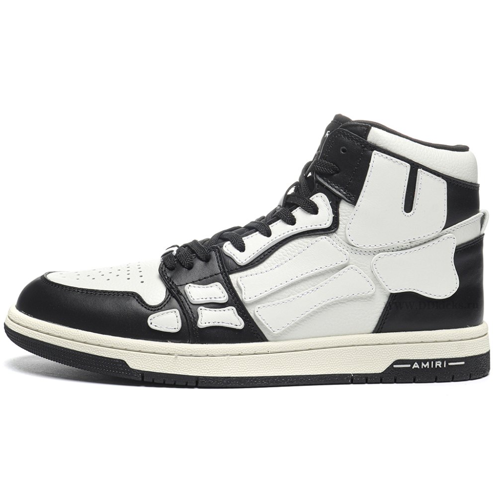 DD AMIRI Skel Top High Black White