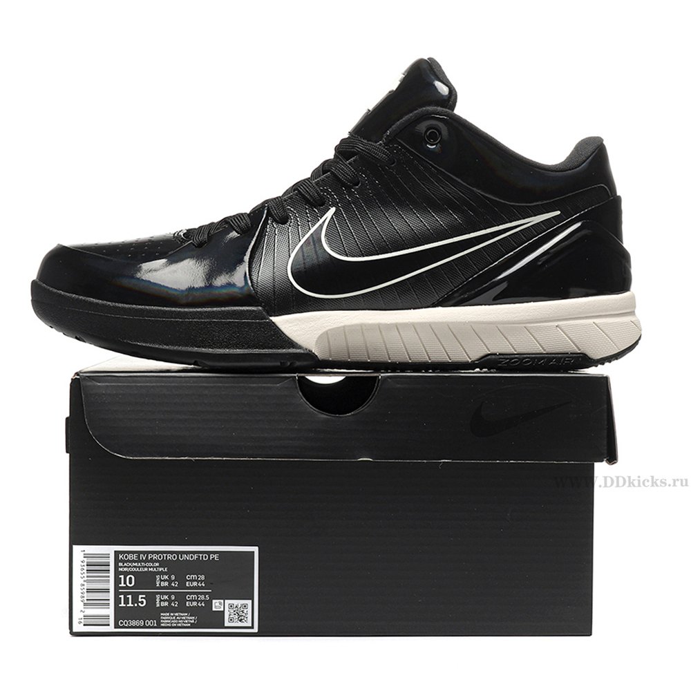 DD Nike Kobe 4 Protro Undefeated Black Mamba