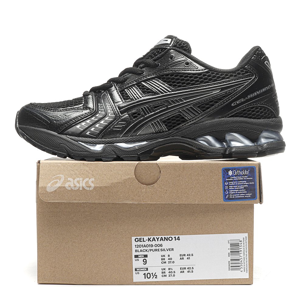 dd As*ic*s gel-kayano 14 black pure silver-1201a019-006
