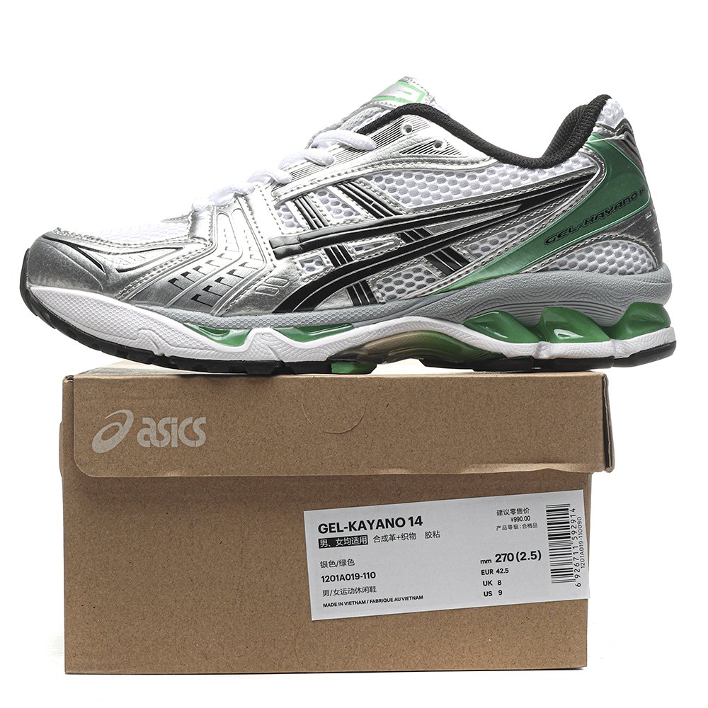dd As*ic*s gel-kayano 14 white malachite green-1201a019-110