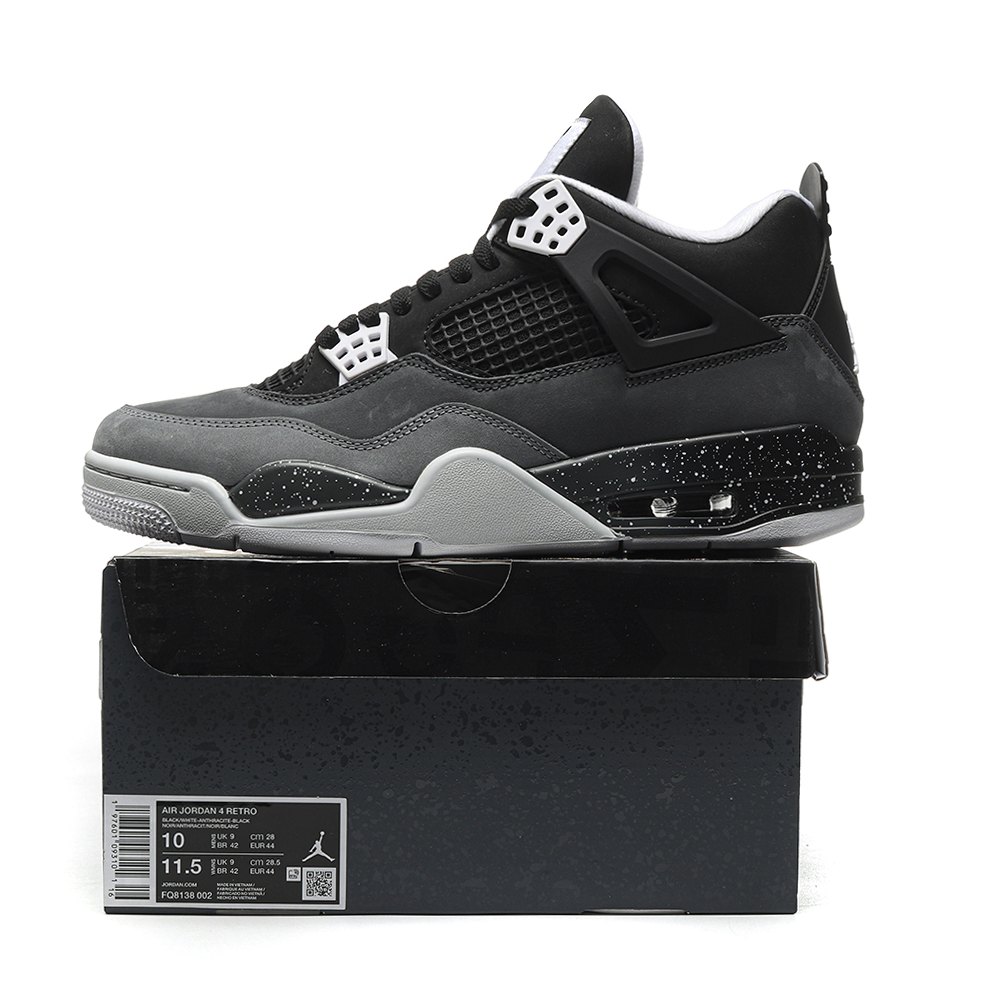 DD  Jordan 4 Retro Fear (2024) Black White Anthracite Black Pure Platinum-FQ8138002