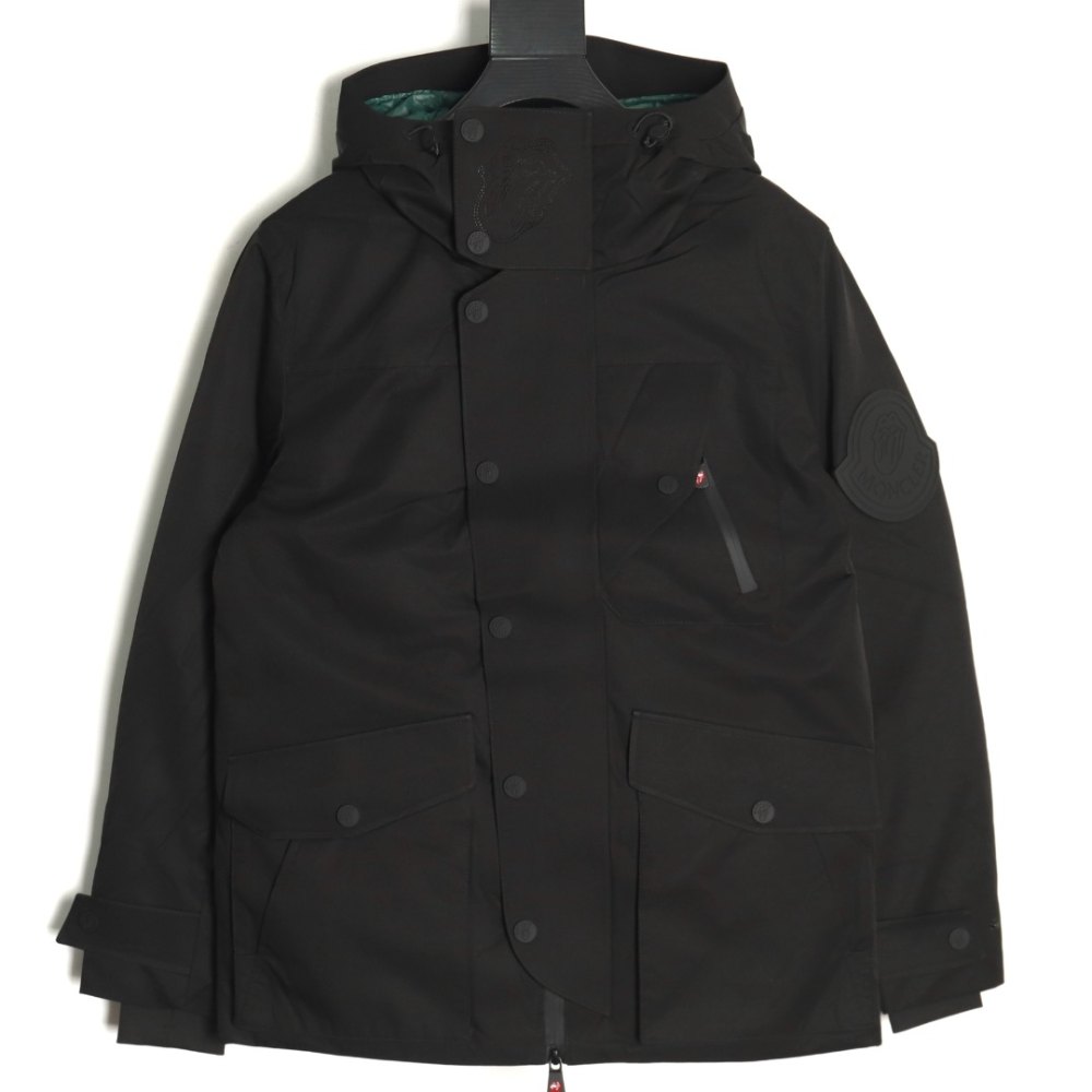 DDMonc*er/Mouth 24Fw Rolling Stone Big Tongue Co-branded Down Jacket Black