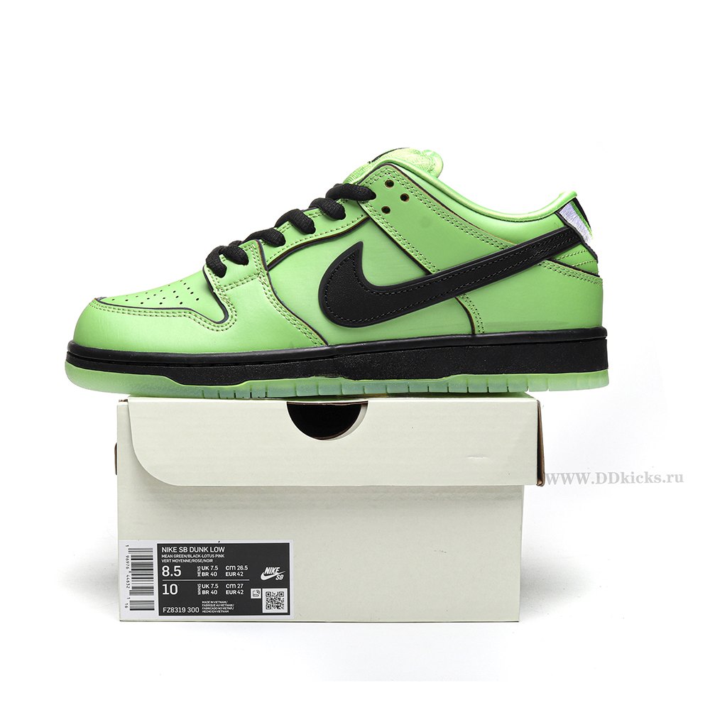 DD Dunk SB Low X The Powerpuff Girls Buttercup