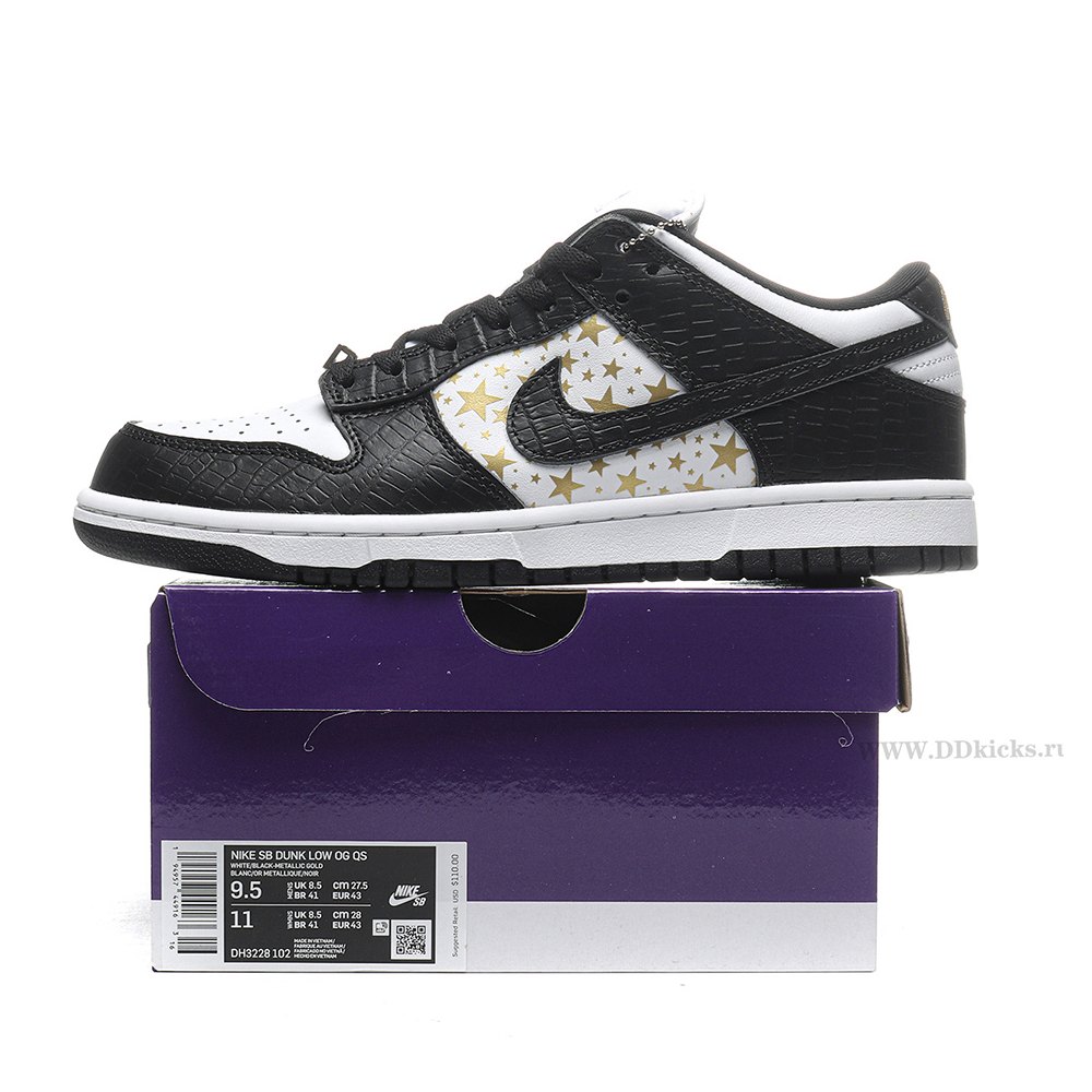 dd nike sb dunk low S*p*e stars black