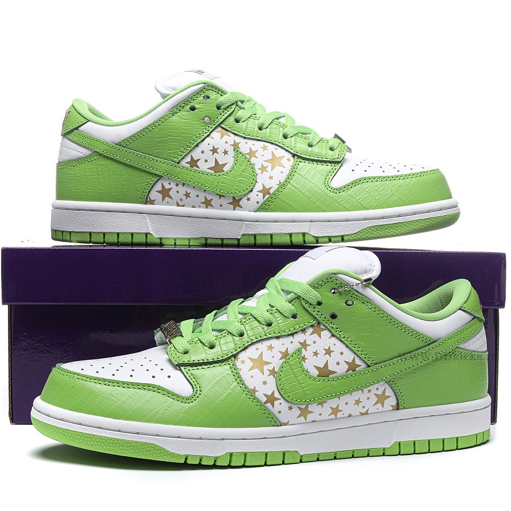 dd nike sb dunk low S*p*e stars mean green