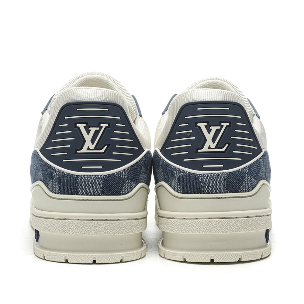 DD Lou1s Vu1tton Trainer Monogram Denim White Blue