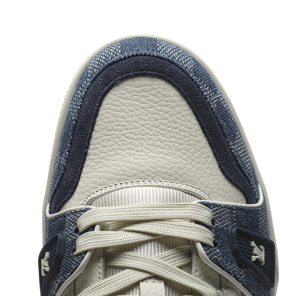 DD Lou1s Vu1tton Trainer Monogram Denim White Blue