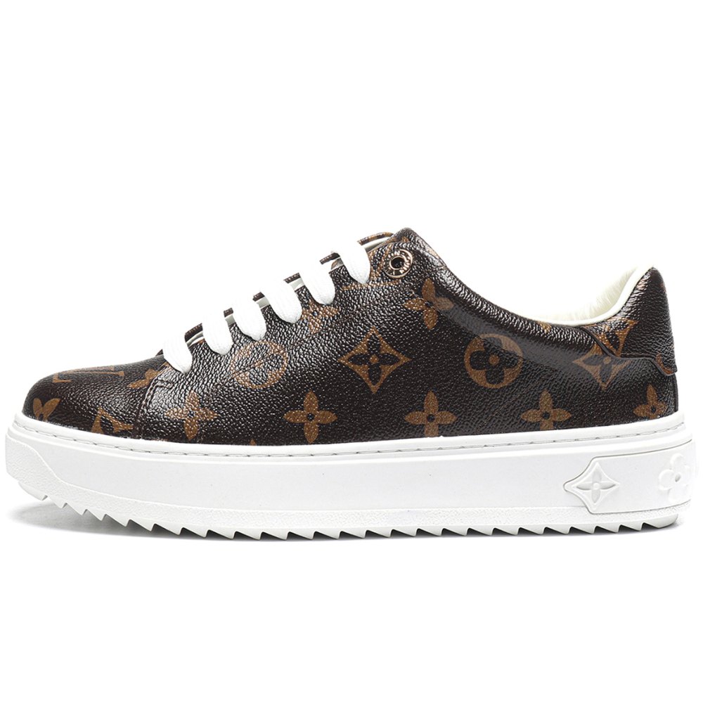 DD Lou1s Vu1tton Time Out Monogram Leather Cacao Brown White (Women's)