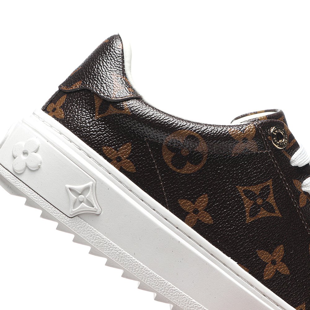 DD Lou1s Vu1tton Time Out Monogram Leather Cacao Brown White (Women's)