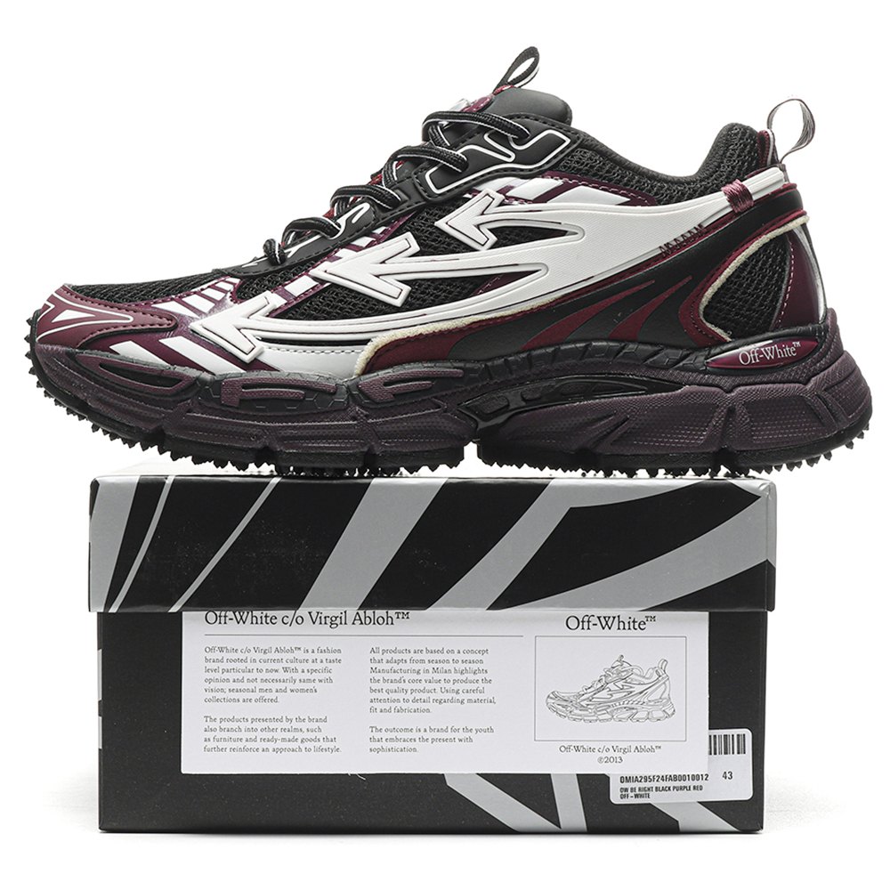 DD OFF-WHITE Be Right Back purple red