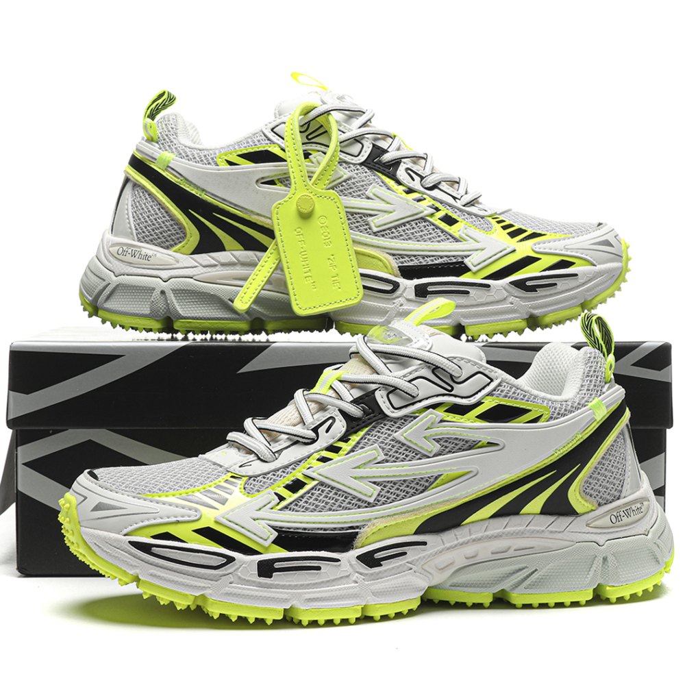 DD OFF-WHITE Be Right Back Fluorescent green white