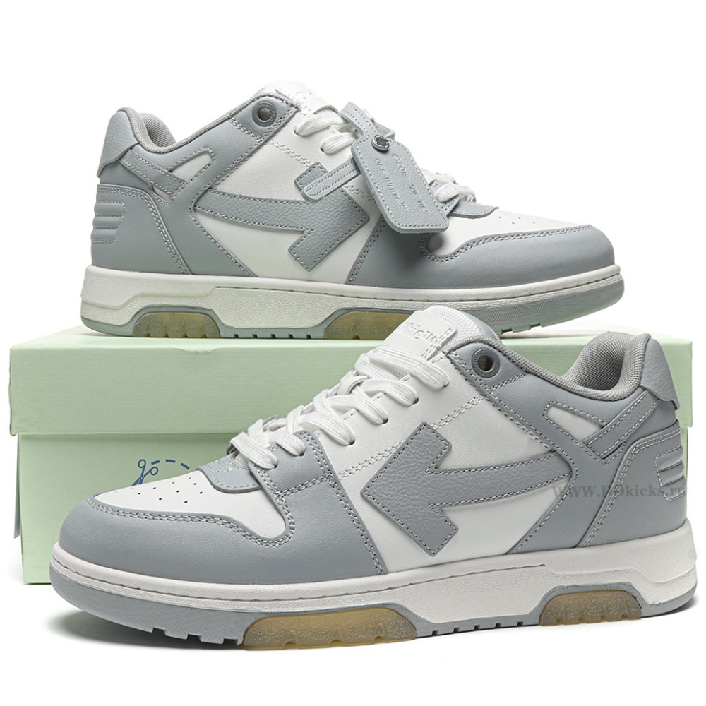 DD OFF-WHITE Out Of Office "OOO" Low Tops Grey White