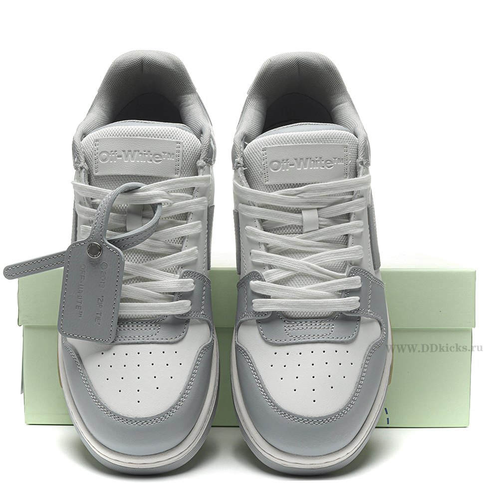 DD OFF-WHITE Out Of Office "OOO" Low Tops Grey White